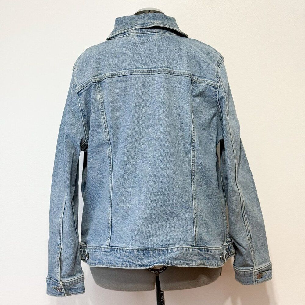Levi's NWT Sz 4X Jeanie Medium Wash Plus Slim Fit Original Trucker Jean Jacket - Picture 7 of 11